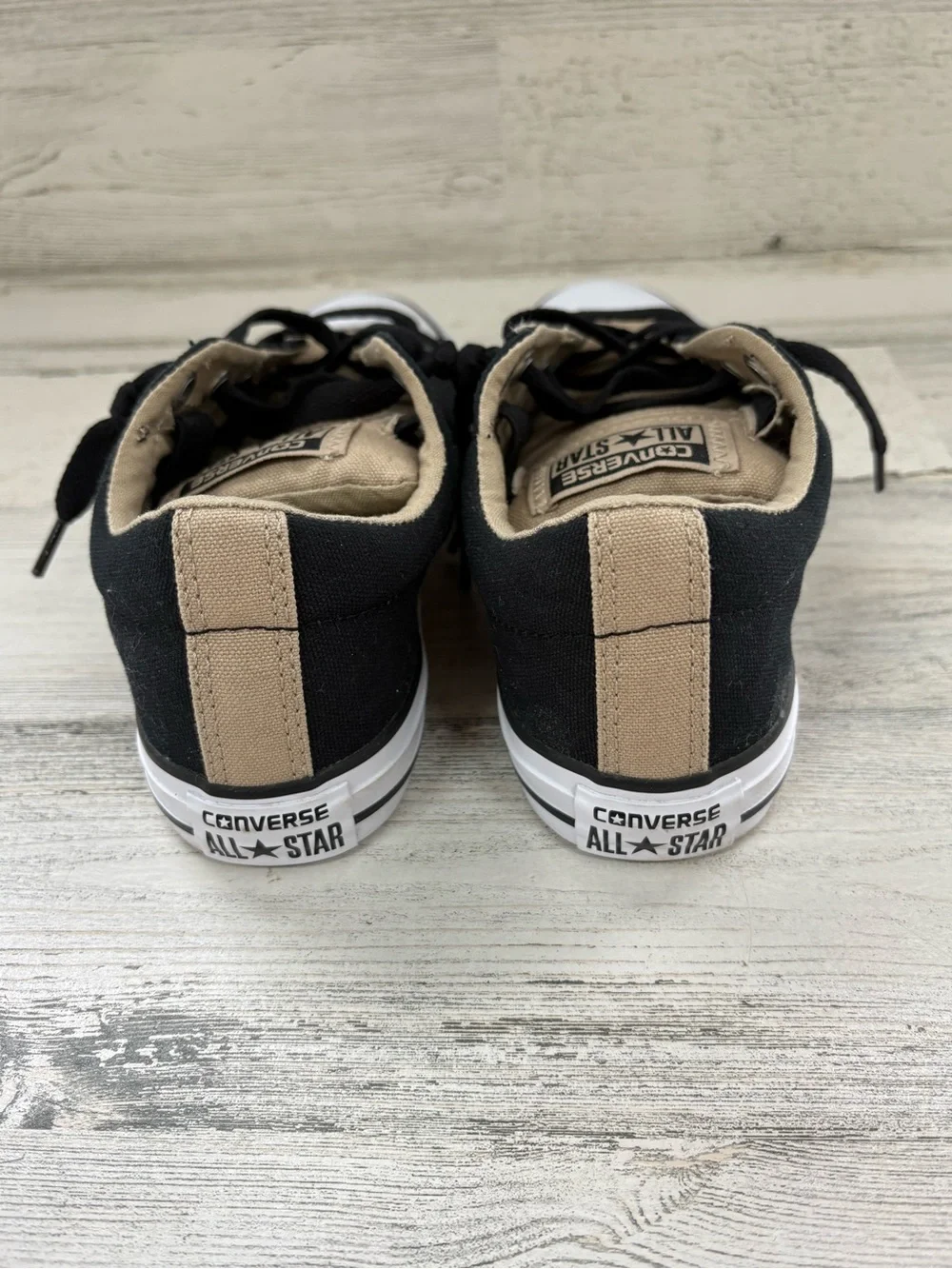 Converse CTAS Youth/Little Kids Size 2 Unisex Slip On Sneakers In Khaki Black